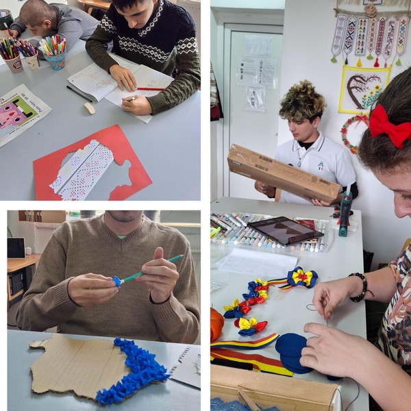 Elevii școlii noastre au celebrat Ziua Națională prin activități pline de voie bună și creativitate 💙💛❤️ 