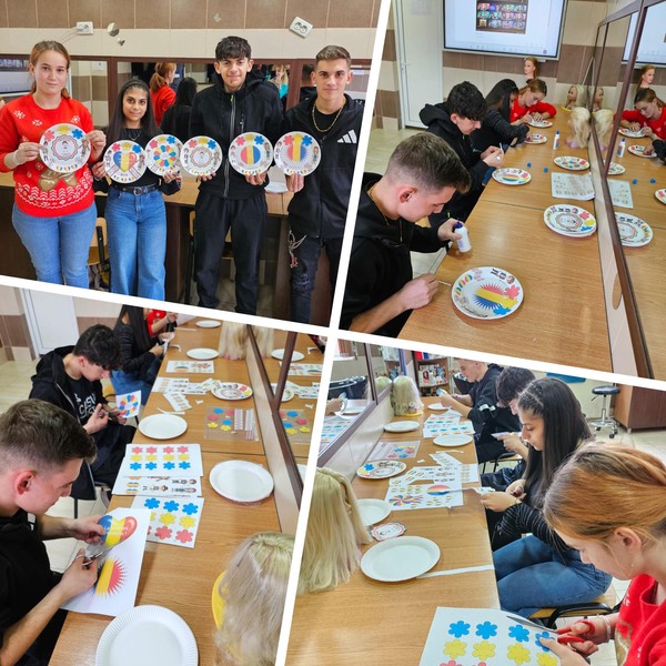 Elevii școlii noastre au celebrat Ziua Națională prin activități pline de voie bună și creativitate 💙💛❤️ 